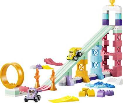 3-in-1 creatieve hellingen met voertuigen