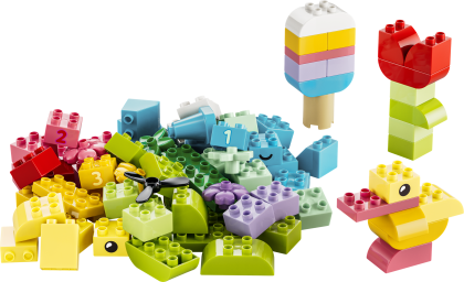 Kleurrijke creatieve doos