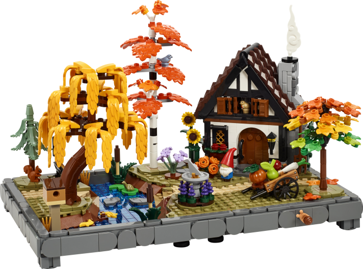 Herfsttuin met cottage