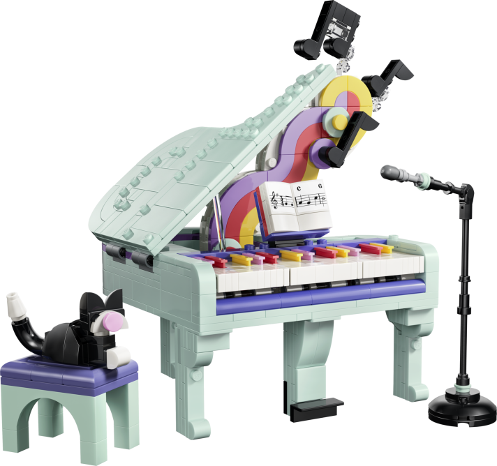 Piano met kat