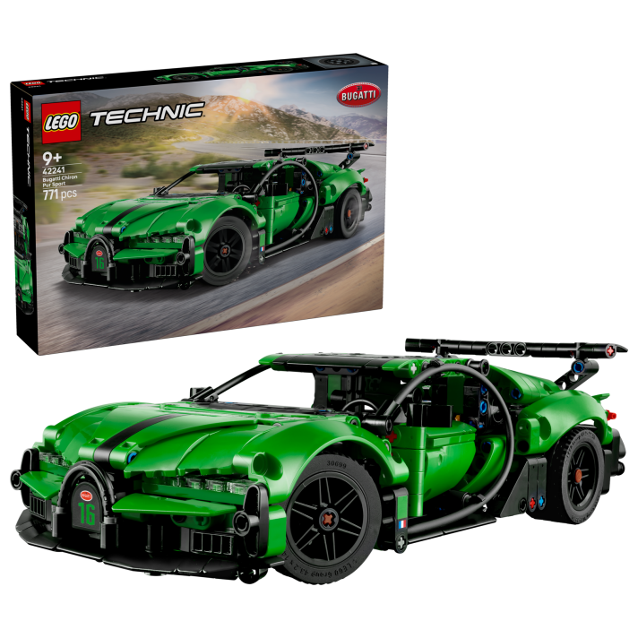 Groene Bugatti Chiron Pur Sport hypercar