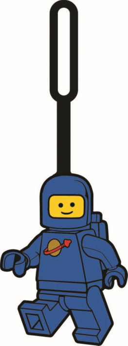 Bagagelabel astronaut – blauw