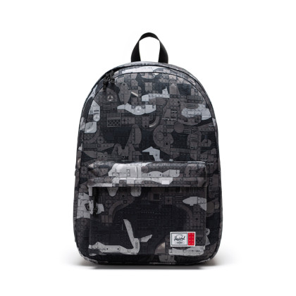 LEGO® Herschel Classic™ XL rugzak – abstracte stenen – zwart