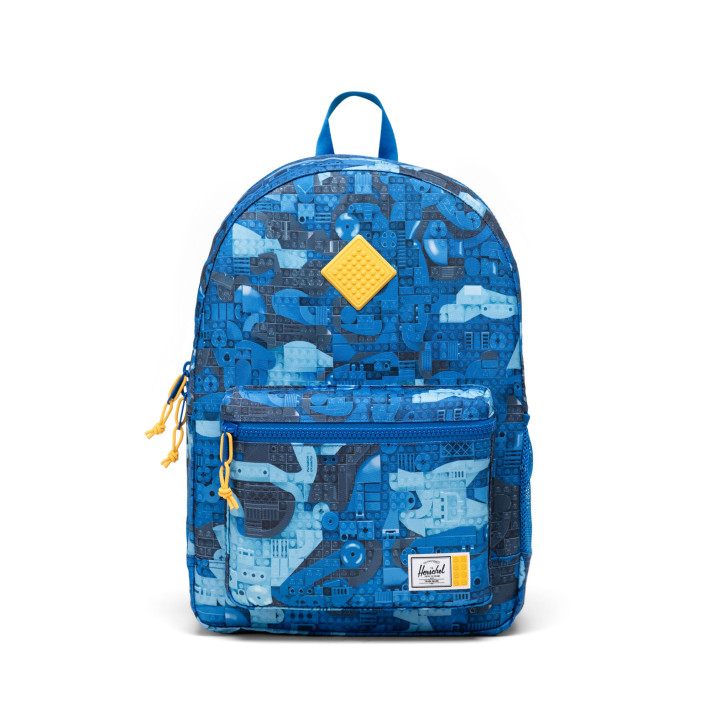LEGO® Herschel Heritage™ jongerenrugzak – abstracte stenen – blauw