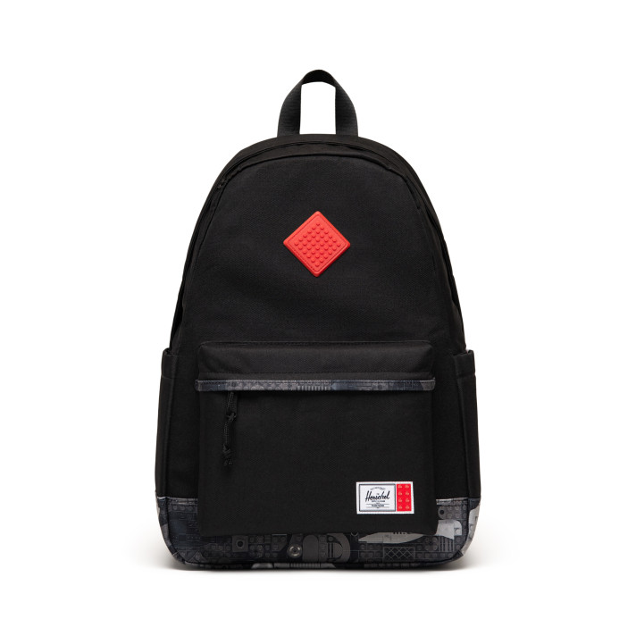 Herschel Heritage™ rugzak – zwart met dwarrelende bloemen