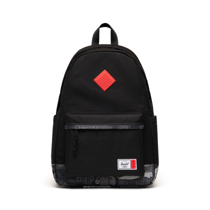 Herschel Heritage™ rugzak – zwart met dwarrelende bloemen