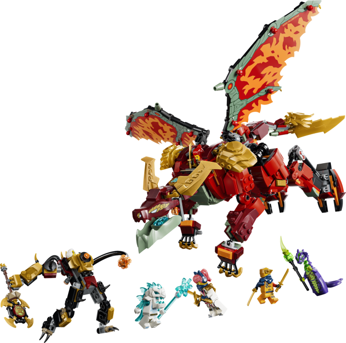 Wyldfyre's transformerende drakenmecha