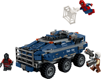 Spider-Man achtervolging van gevangenistransport